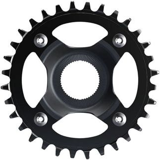 Shimano STEPS Cr-Em800 Chainring, 32T Without Chain Guard, For Chain Line 55 Mm, Black
