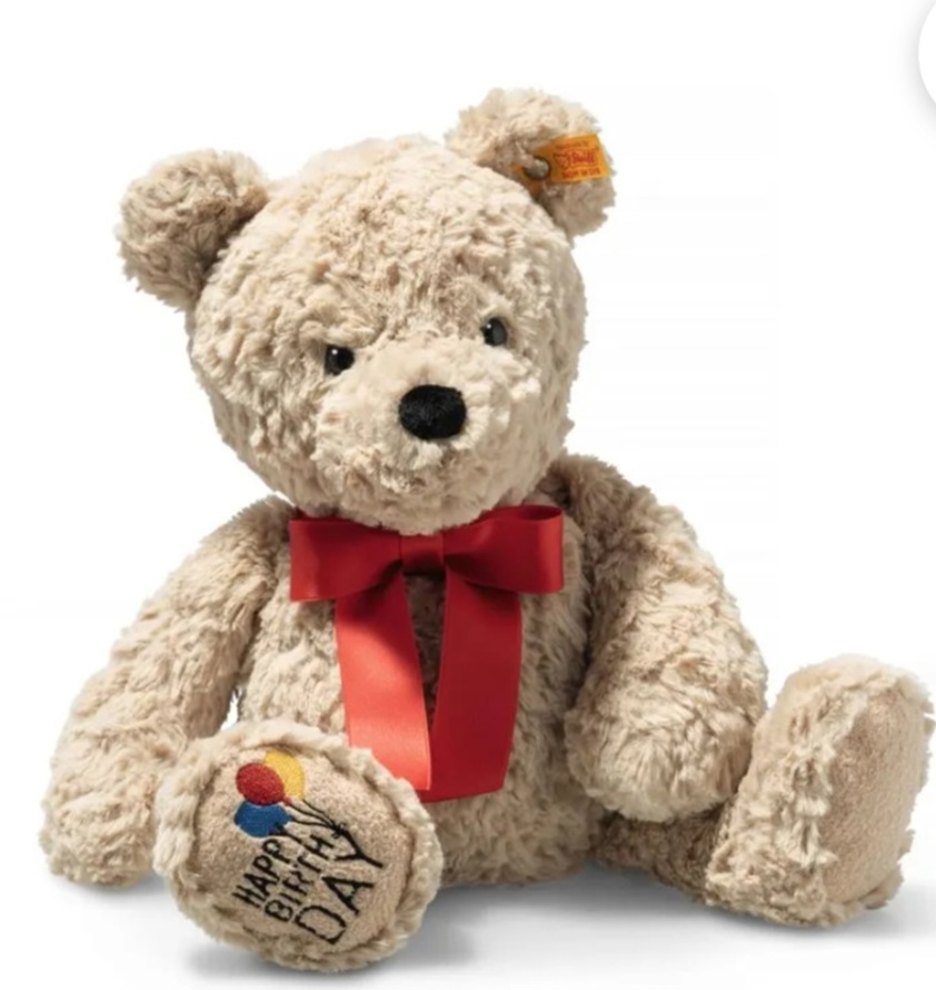 Jimmy Teddy Bear - Happy Birthday 35cm