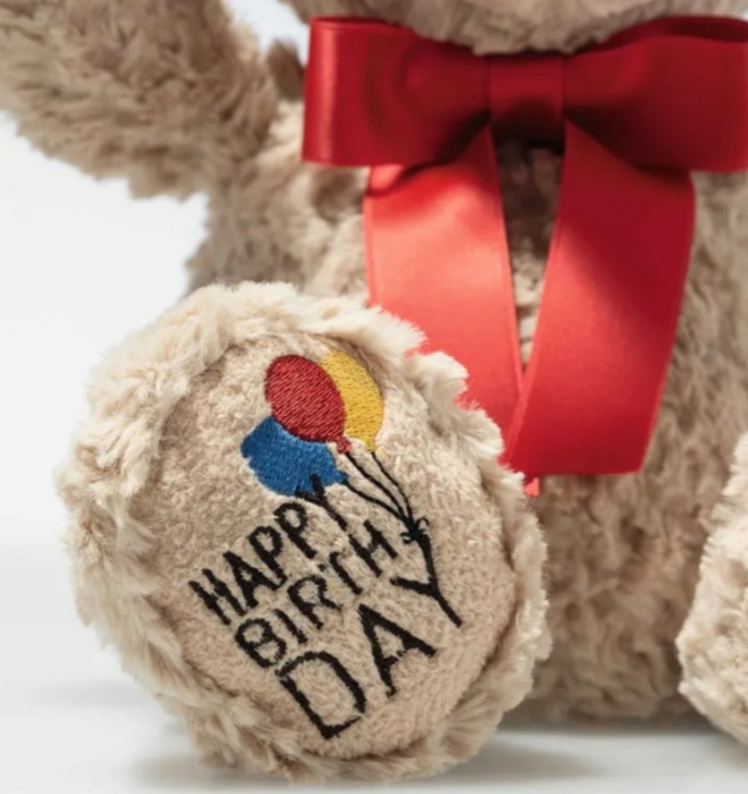 Jimmy Teddy Bear - Happy Birthday 35cm