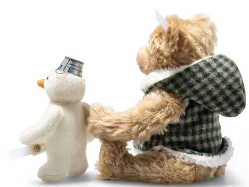 Teddy Bear with Snowman 23cm