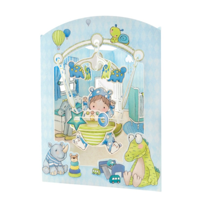 Baby Boy Swing Card (SC188)