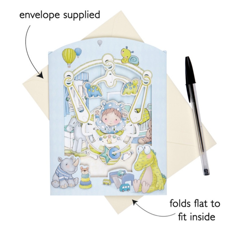 Baby Boy Swing Card (SC188)