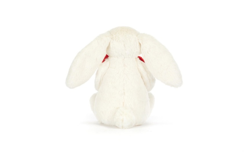 Bashful Red Love Heart Bunny - Original