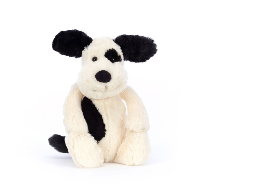 Bashful Black & Cream Puppy - Original