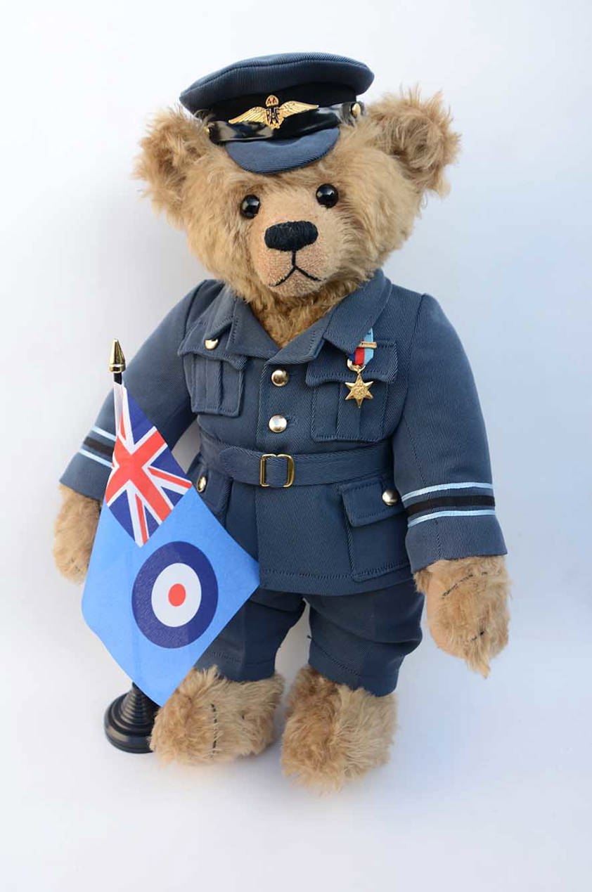 Gibson RAF Officer and Flag