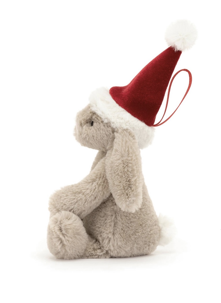 Bashful Christmas Bunny Decoration