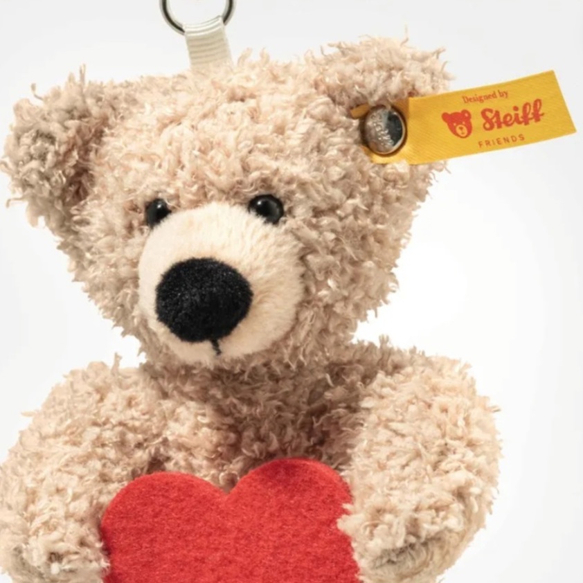 Fynn Teddy Bear - Love Bag Charm 10cm