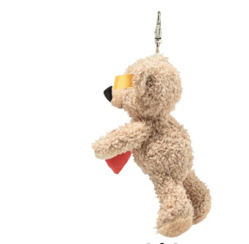 Fynn Teddy Bear - Love Bag Charm 10cm