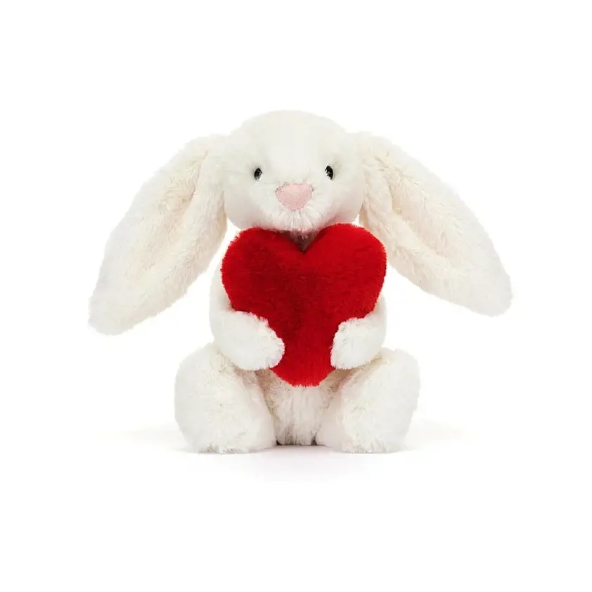 I am Little Red Love Heart Bashful Bunny Little