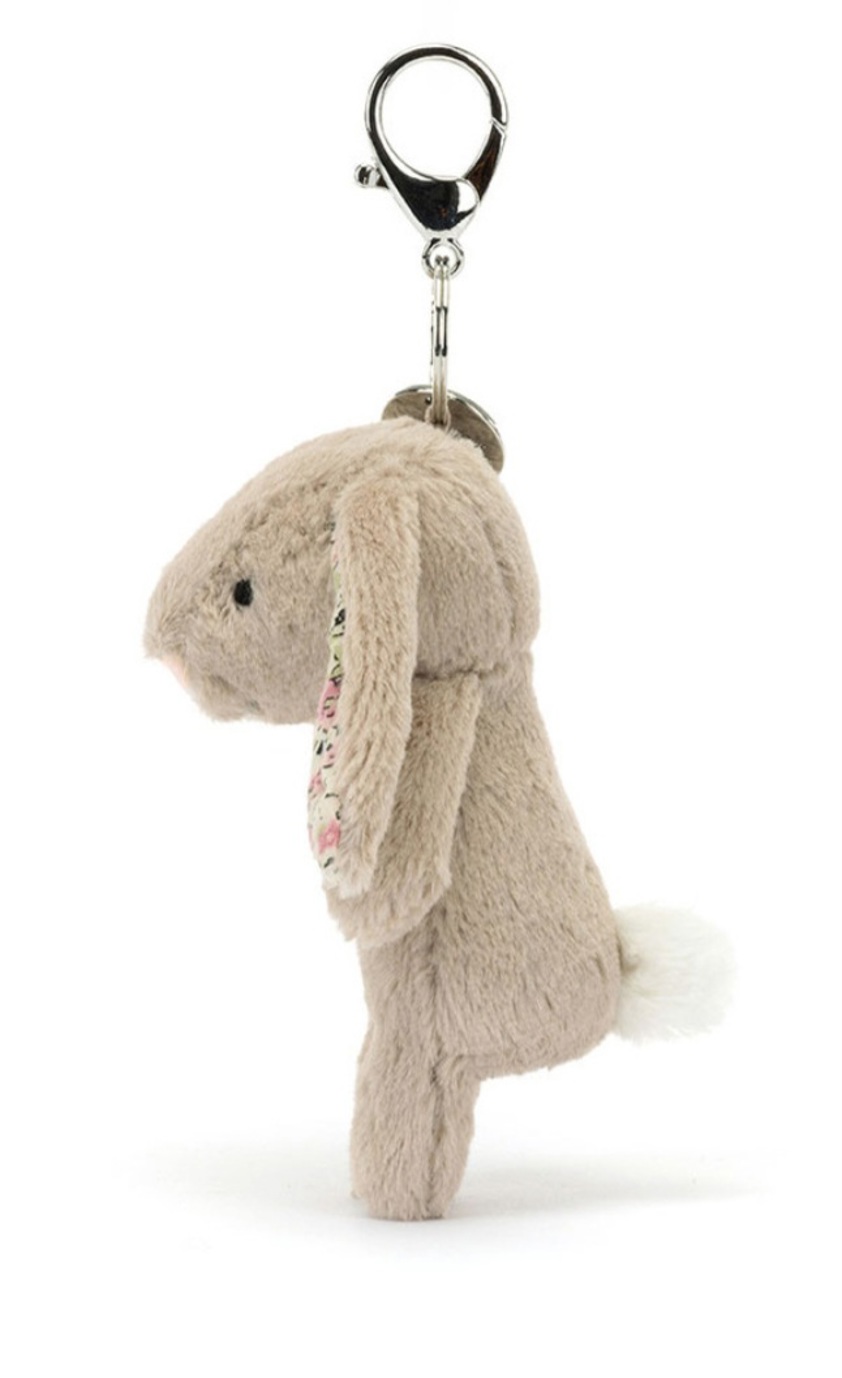 Blossom Beige Bunny Bag Charm