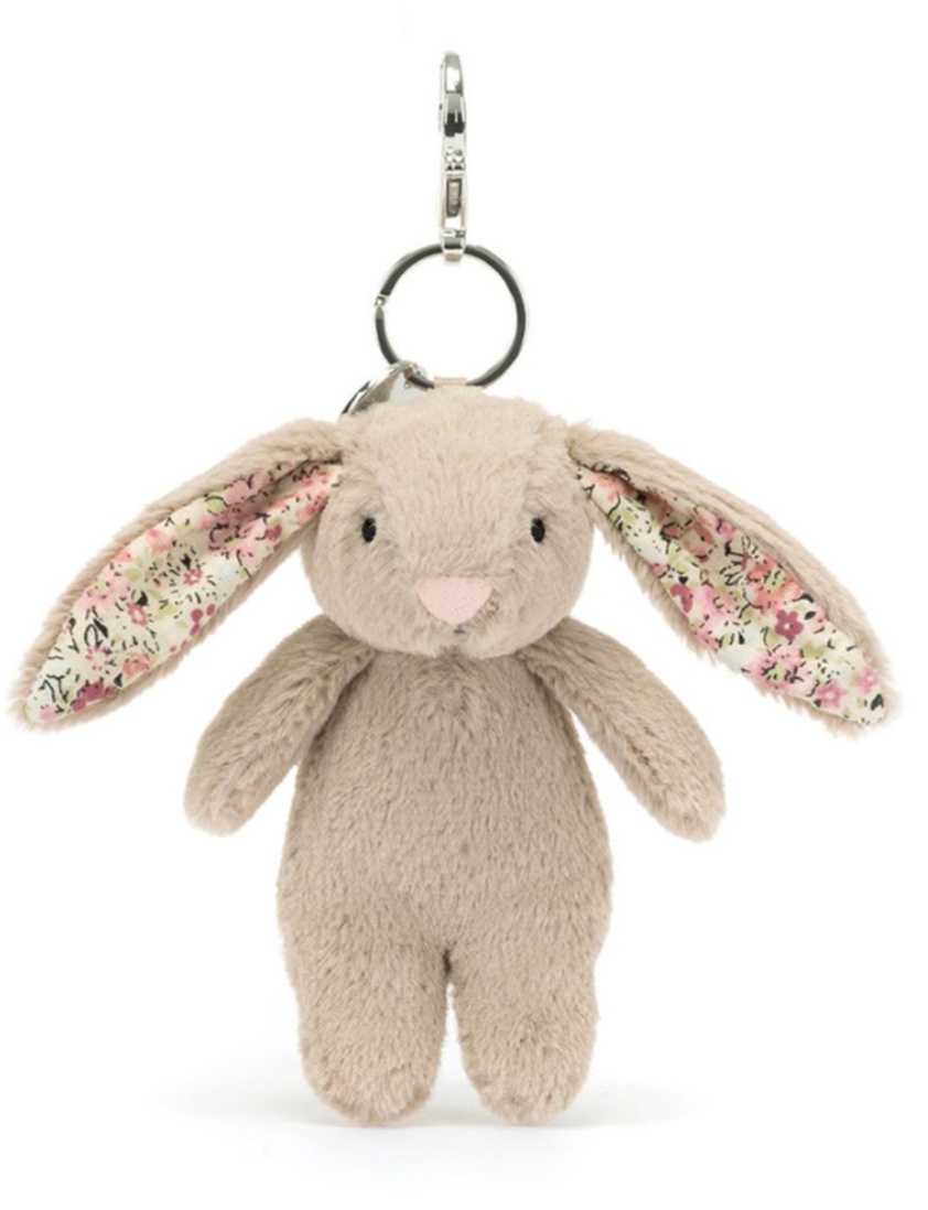 Blossom Beige Bunny Bag Charm