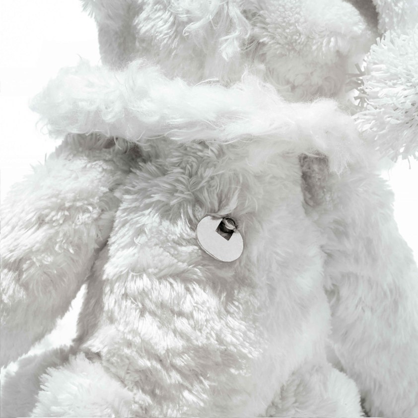 Teddies For Tommorow: White Christmas Teddy Bear  (Teddyb 30 Weiss)