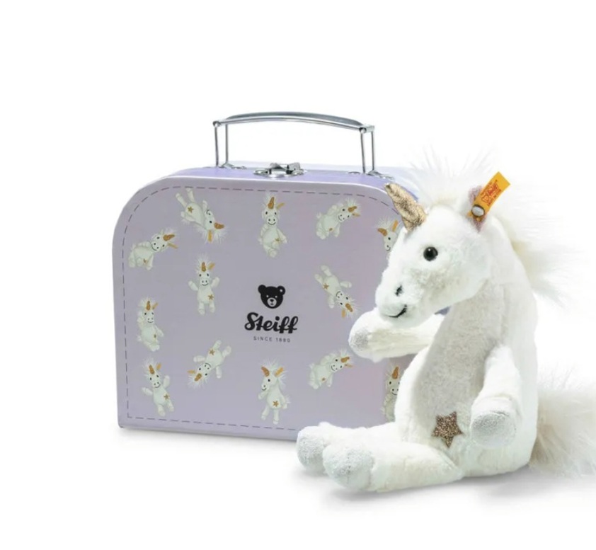 Unica Dangling Unicorn in suitcase 20cm