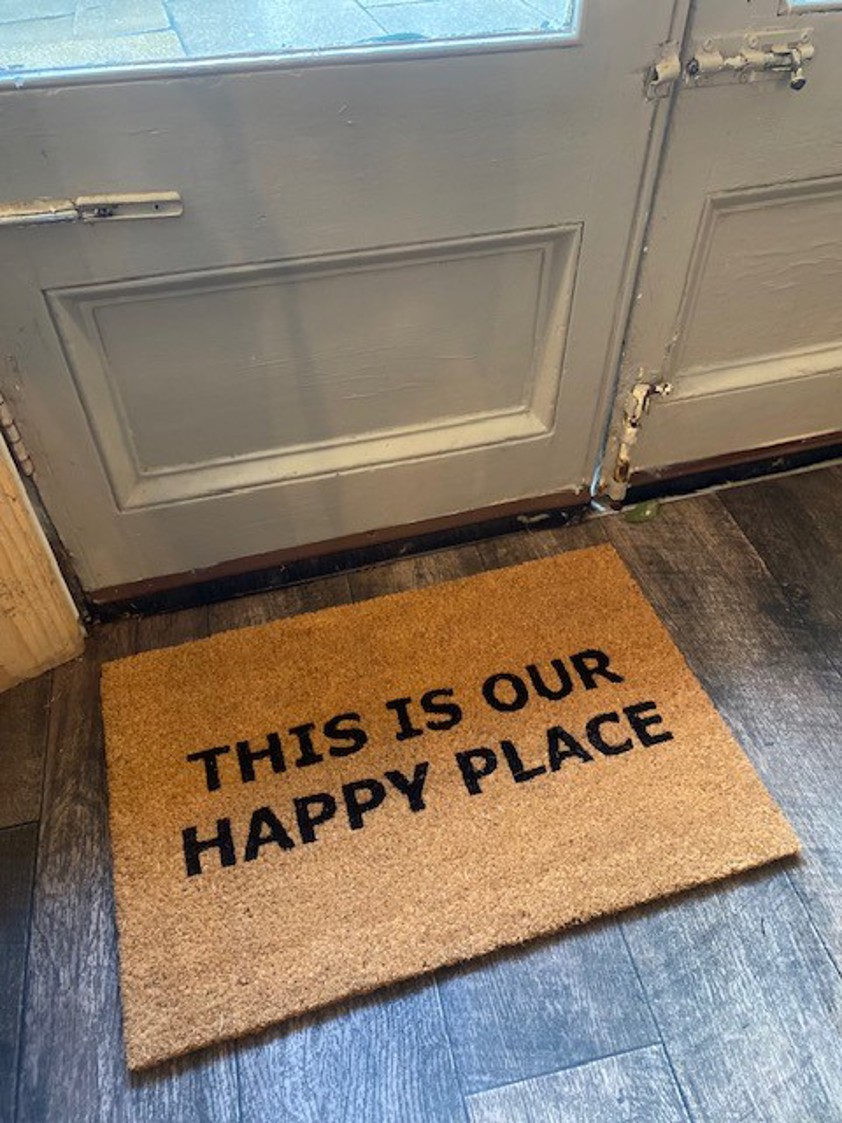 This Is Our Happy Place Door Mat