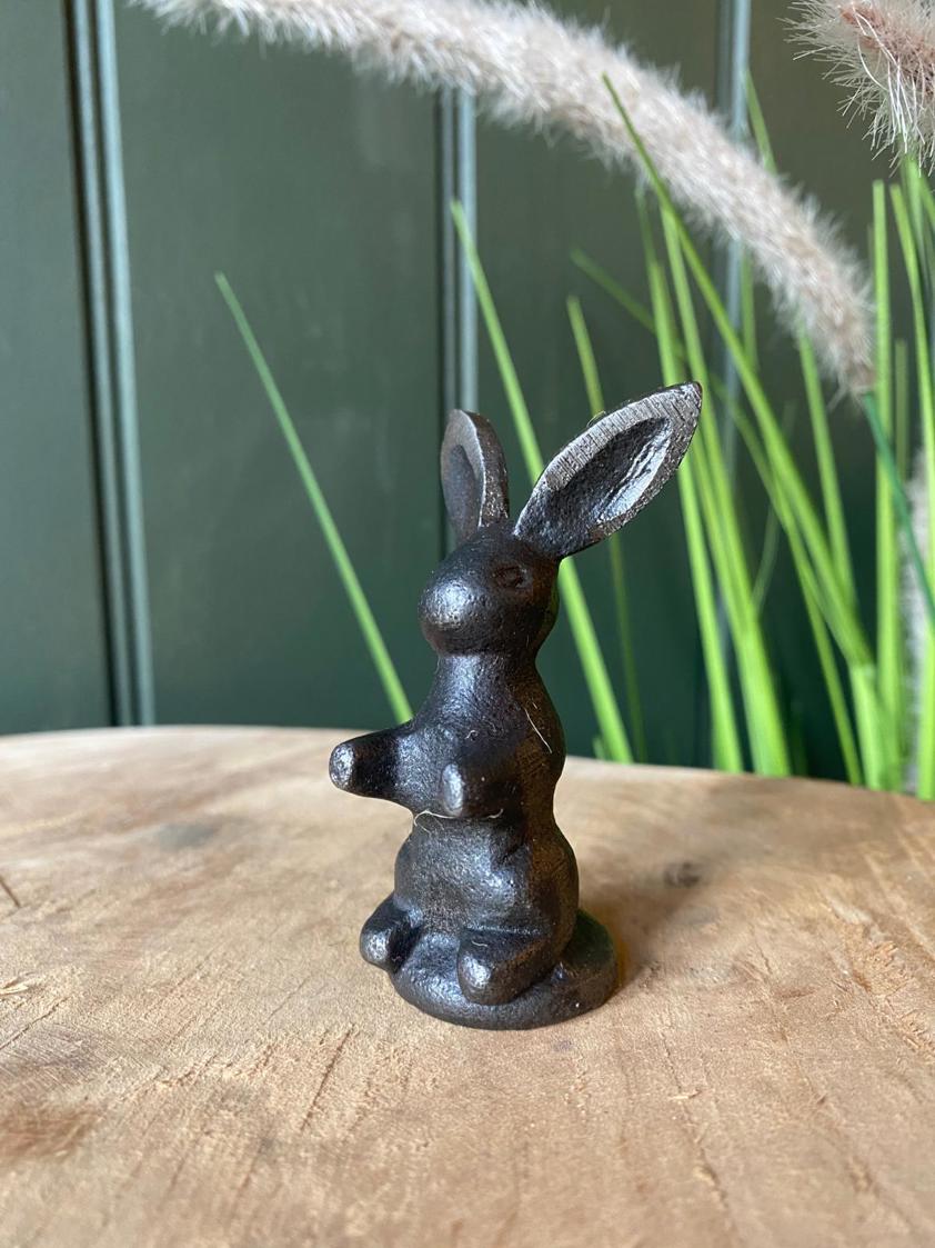 Bunny Rabbit Cast Antique Iron