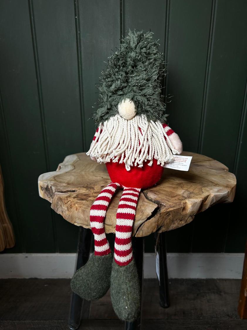 Roscoe The Red & Green Sitting Gnome