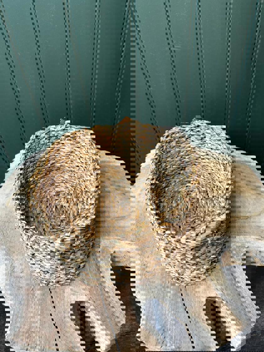 Round Natural Shallow Basket