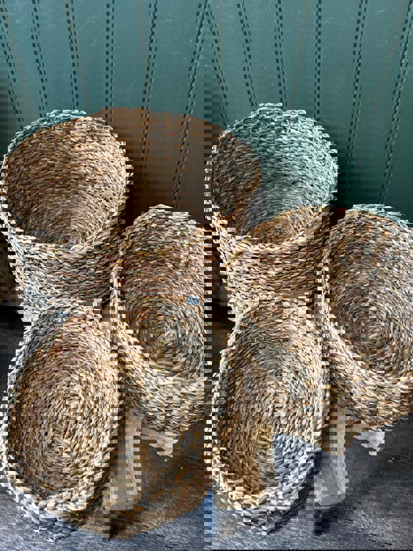 Round Natural Shallow Basket