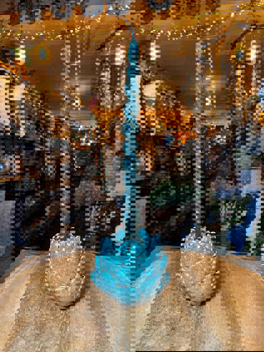 Green Lotus Candle Holder