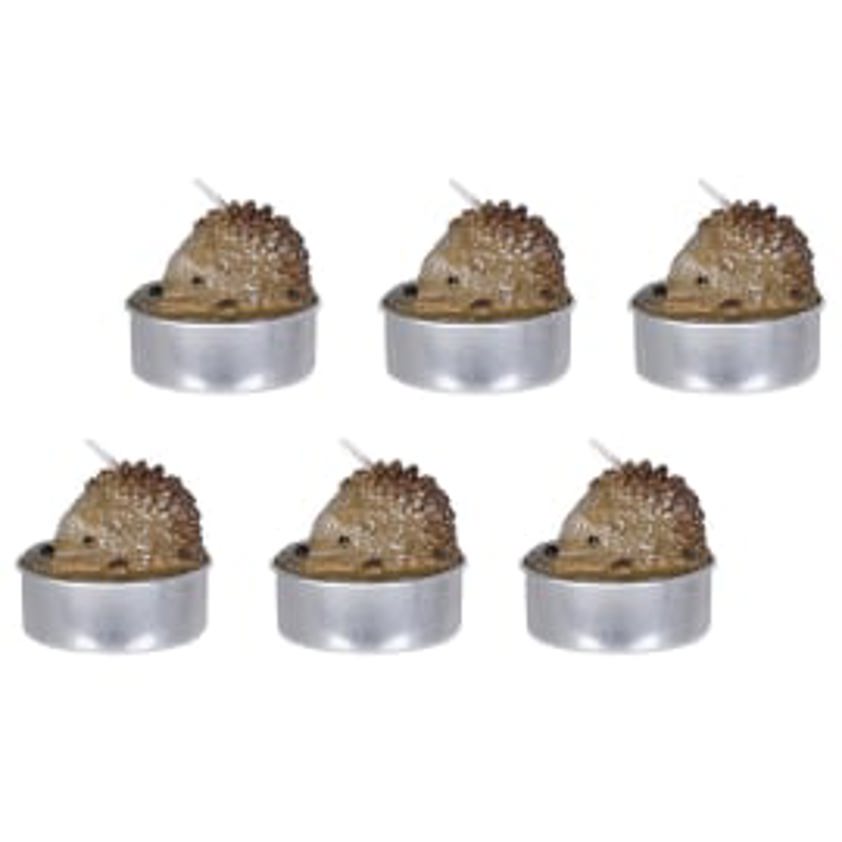 Set Of Six Hedgehog T-Lights