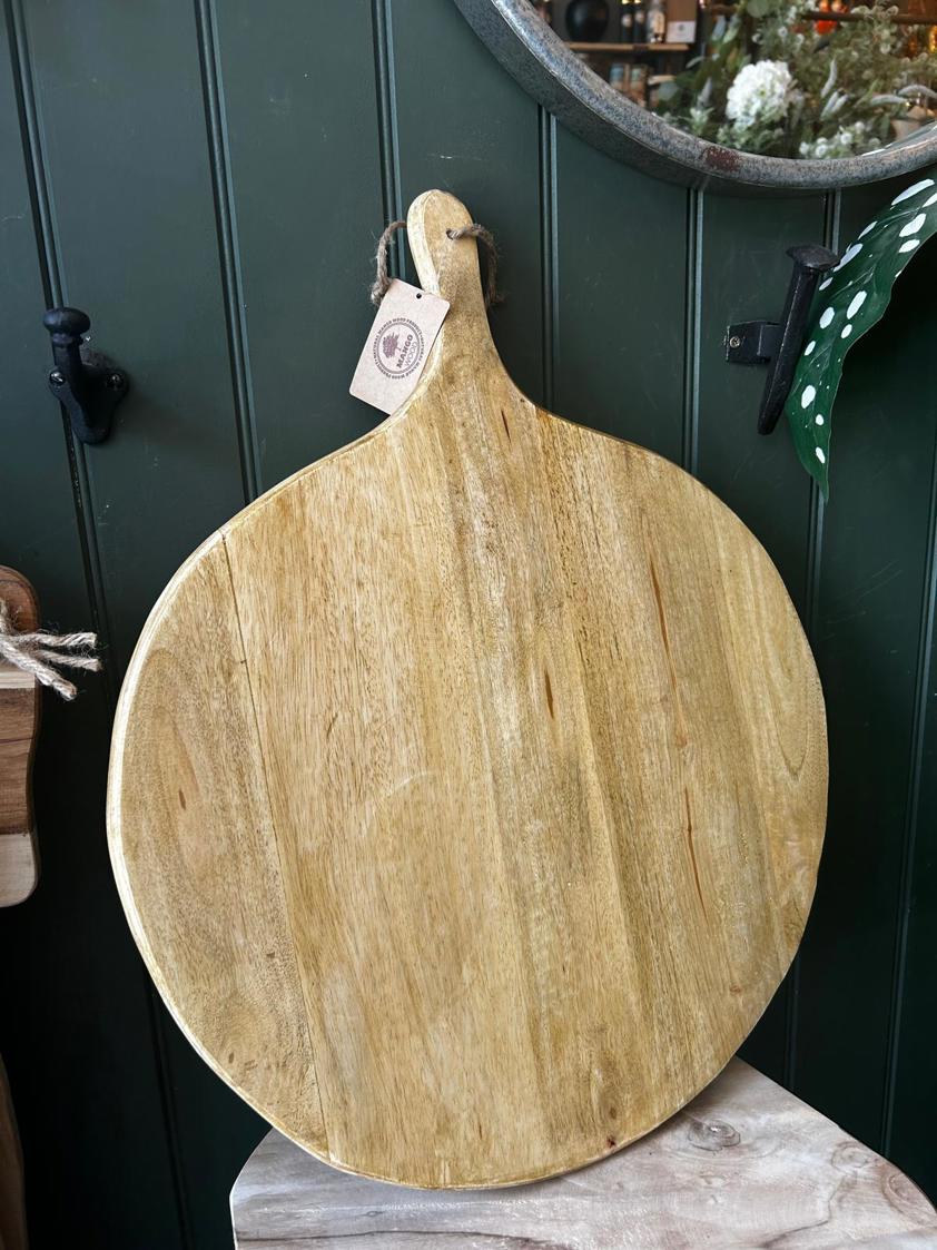 Large Natural Oval Mango Wood Serving Board