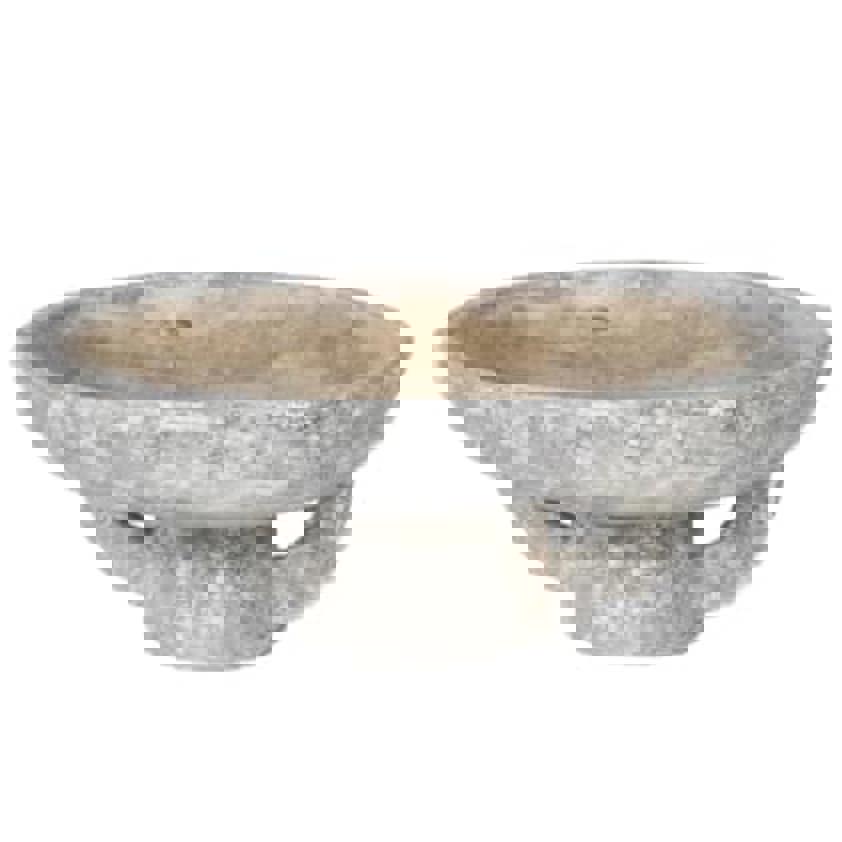 Distressed Footed Bowl