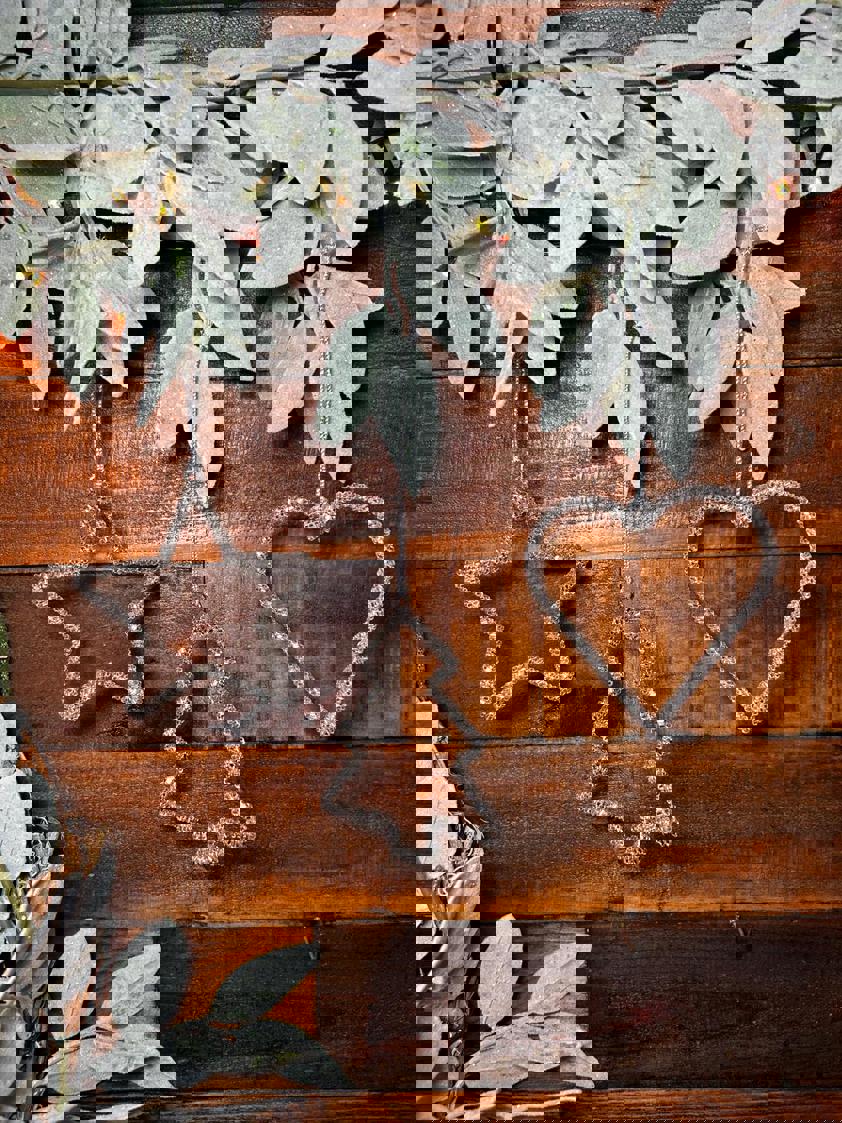 Beaded Silver Hanging Decor Beaded Silver Hanging Decor