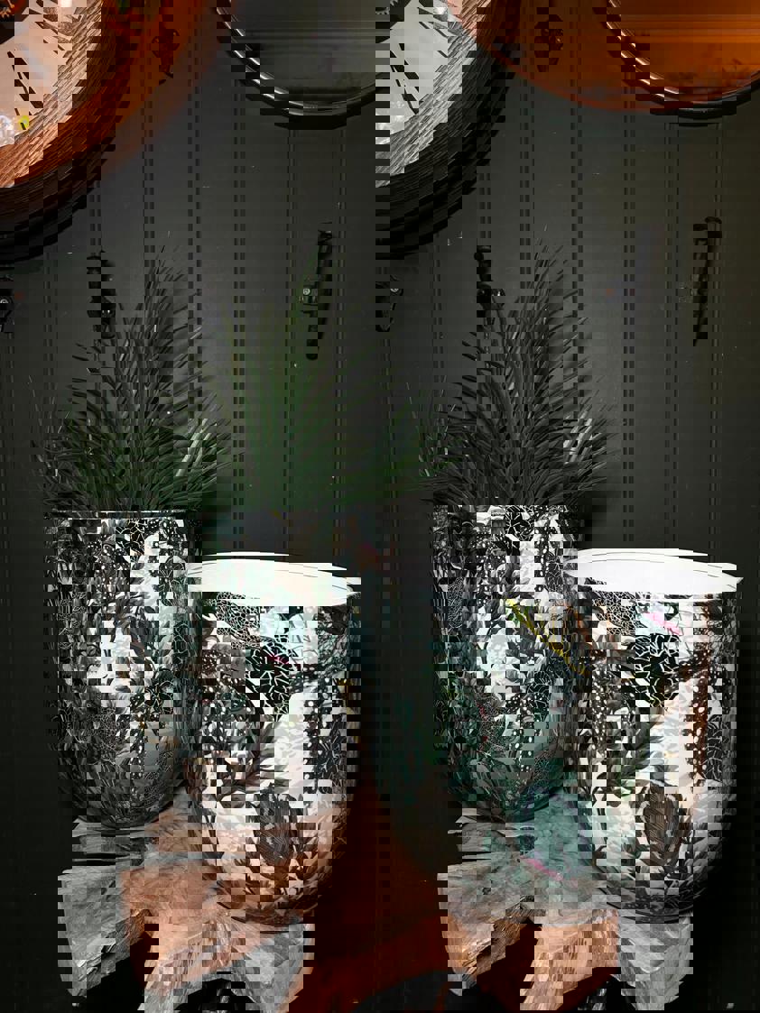 Jungle Print Plant Pot