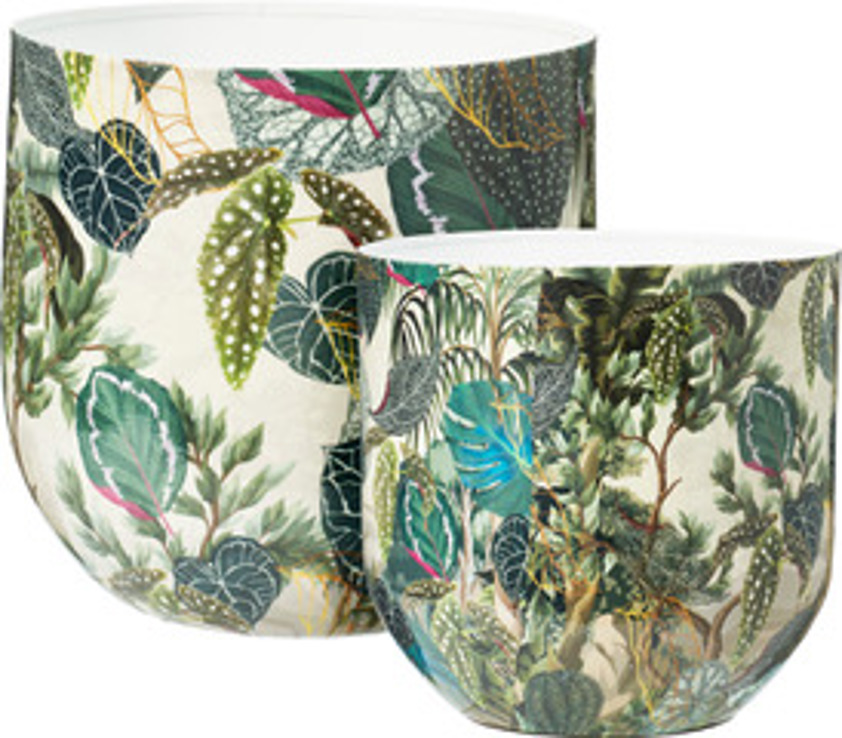 Jungle Print Plant Pot