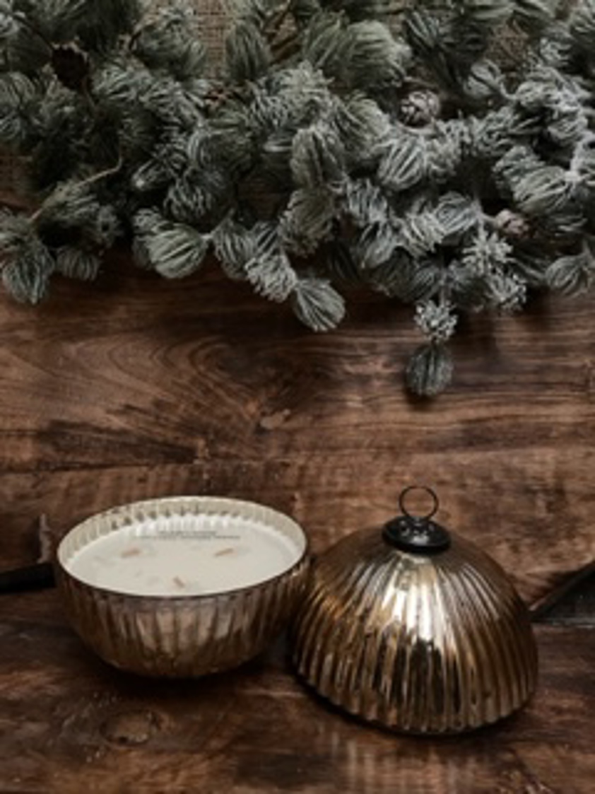 Balsam & Cedar Gold Pot Candle
