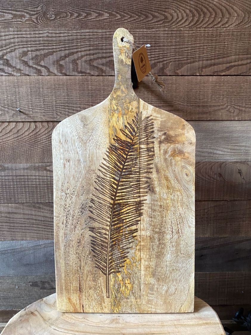 Leaf Mango Wood Serving Board