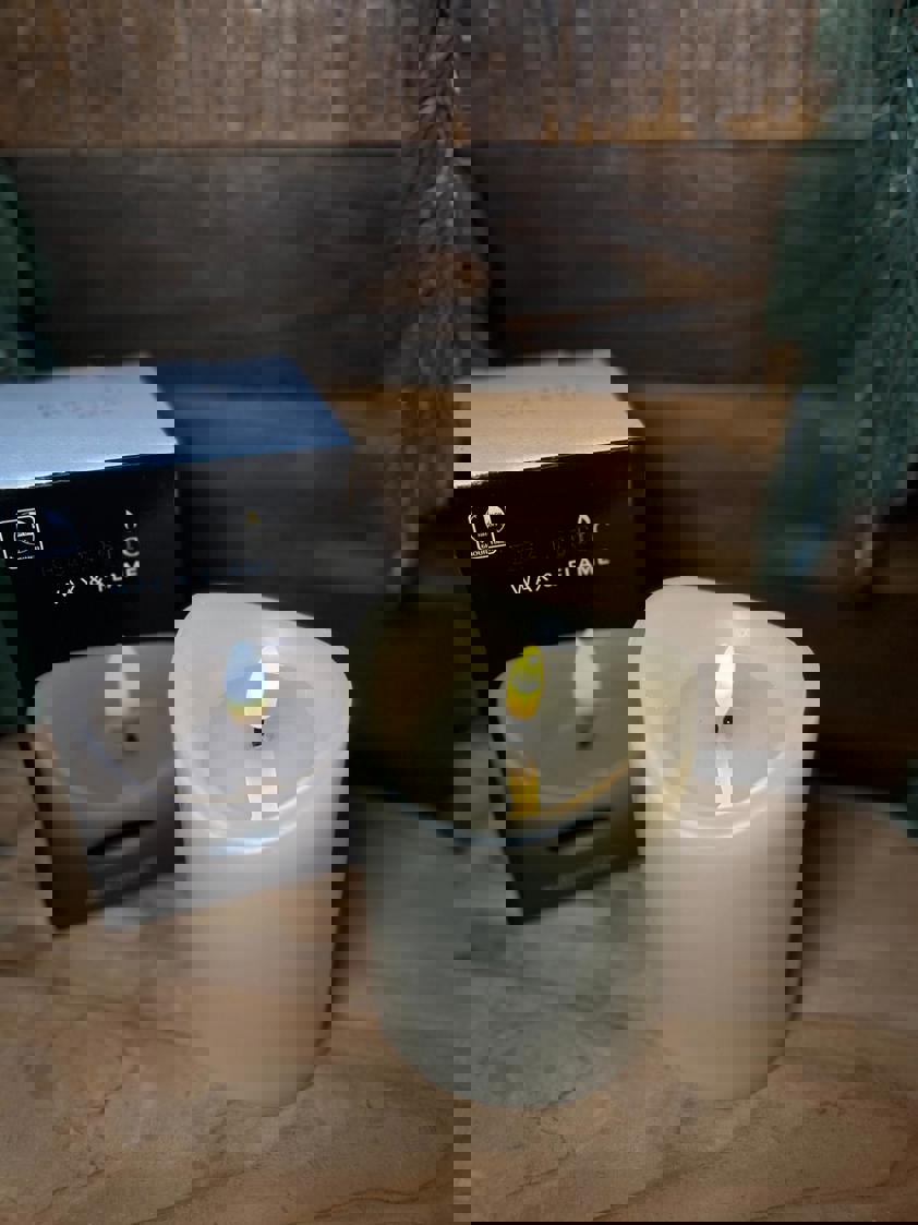 Ivory LED Candle 90mm x 125mm