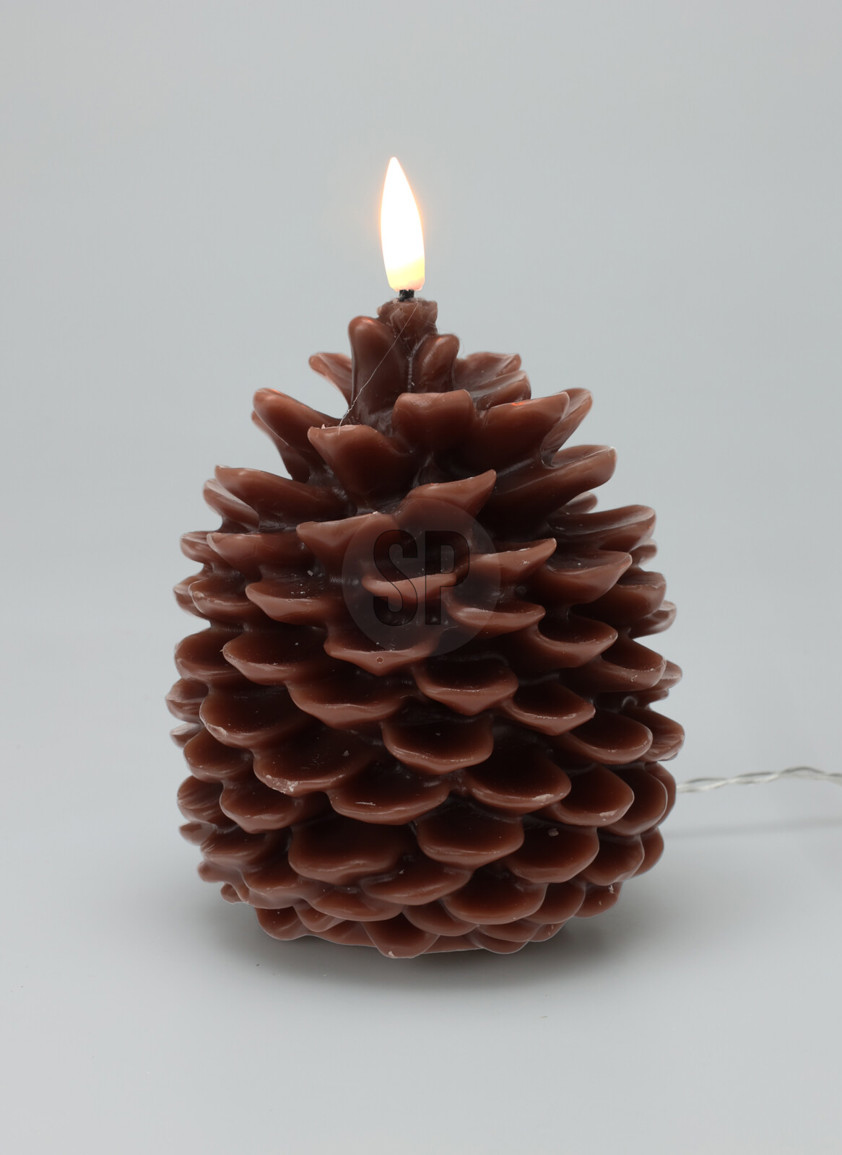 LED Pinecone Candle