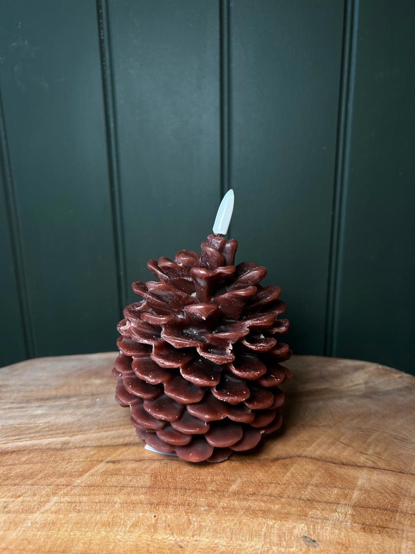 LED Pinecone Candle