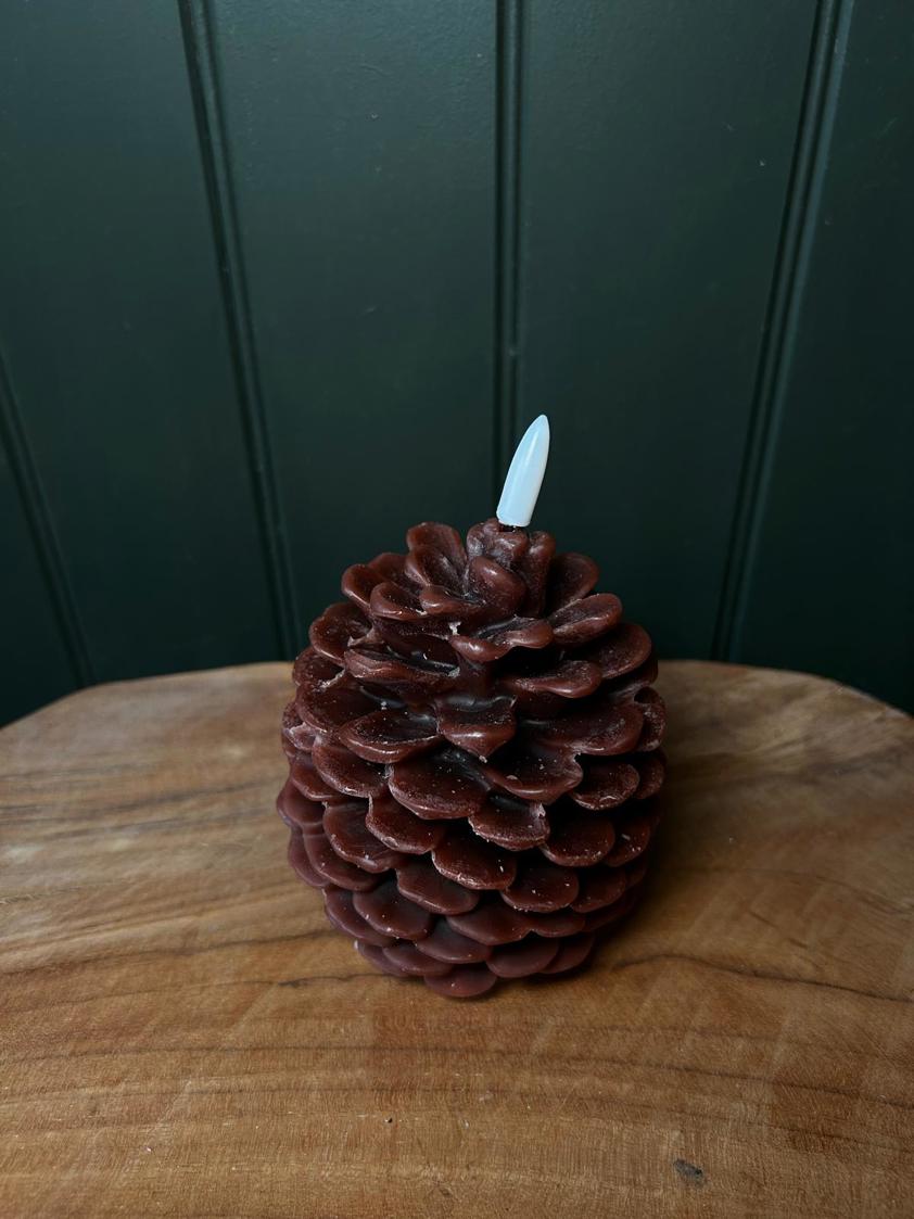 LED Pinecone Candle