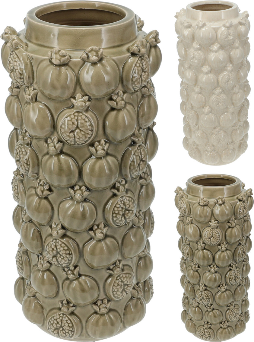 Embossed Pomegranate Vase