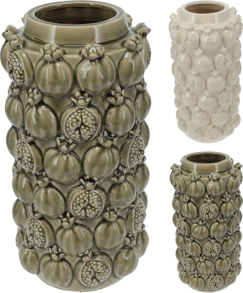 Embossed Pomegranate Vase