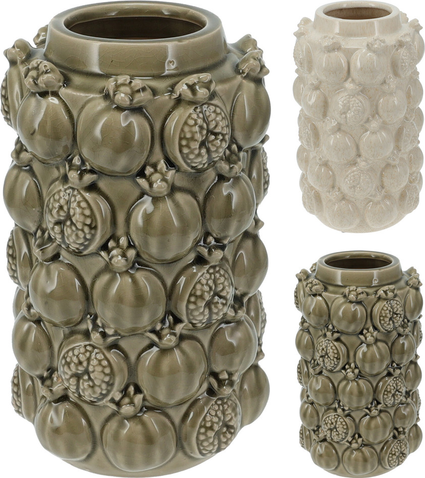 Embossed Pomegranate Vase