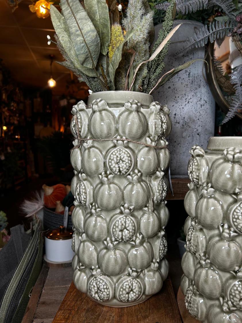 Embossed Pomegranate Vase