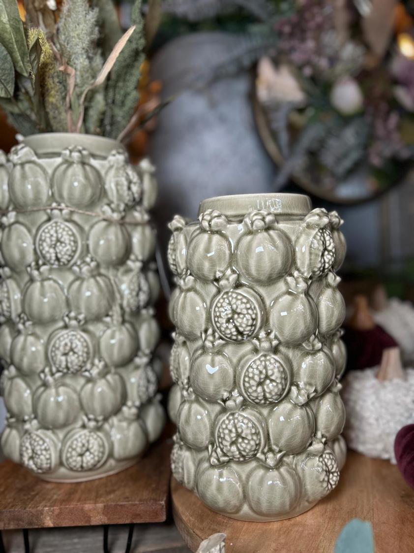 Embossed Pomegranate Vase