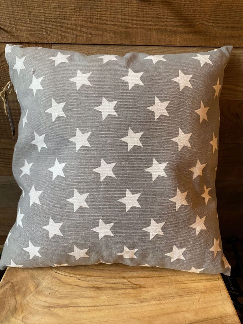 Grey Star Cushion