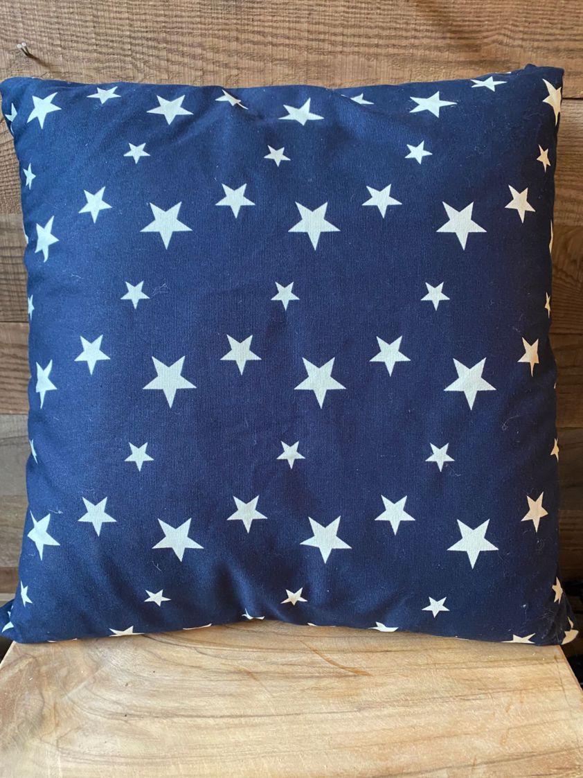Blue Star Cushion