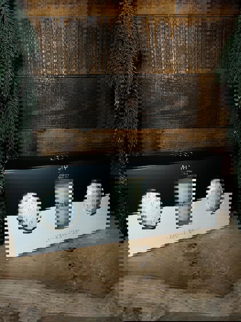 Aromaworks Lemongrass & Bergamot Candle & Bath Bomb Set