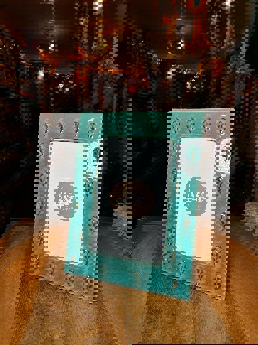 Turquoise Ceramic Photo Frame