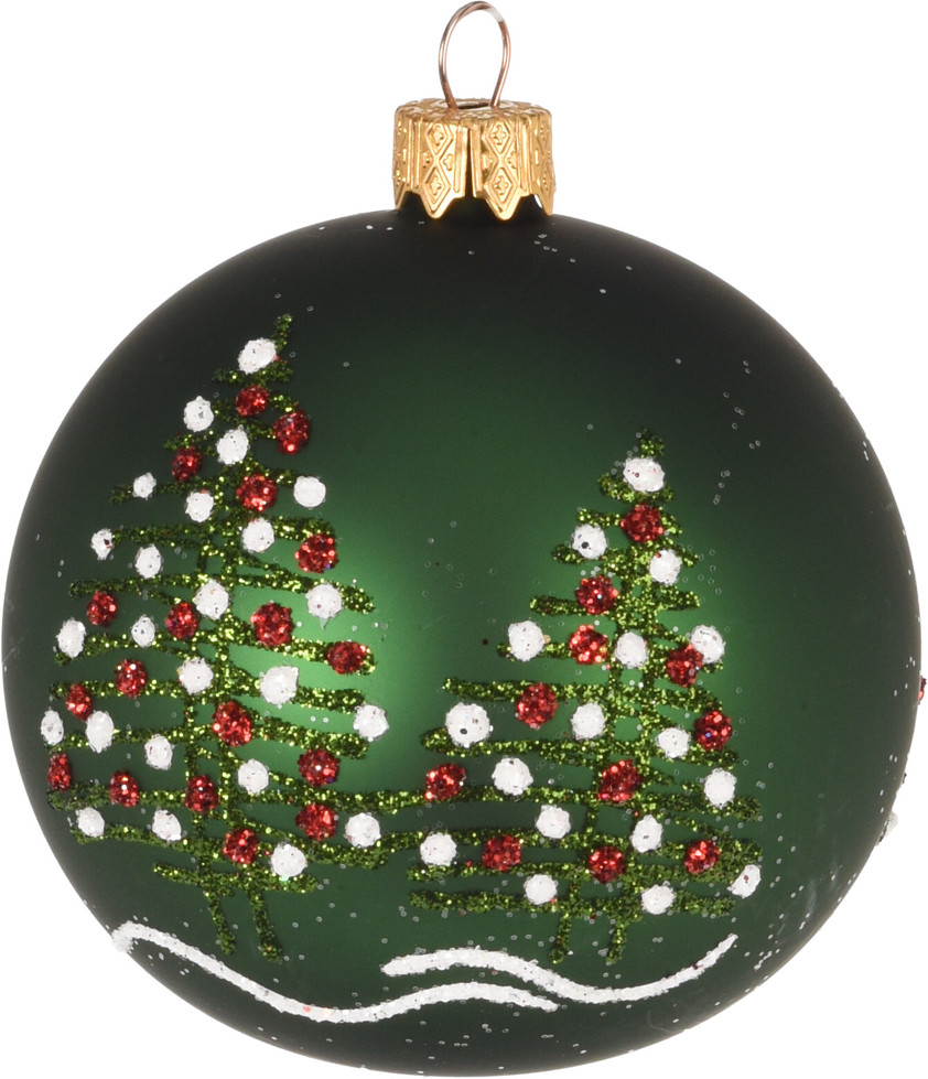 Hand Blown Glass Tree Bauble Hand Blown Glass Tree Bauble