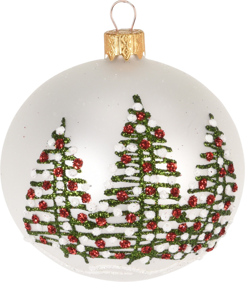 Hand Blown Glass Tree Bauble Hand Blown Glass Tree Bauble