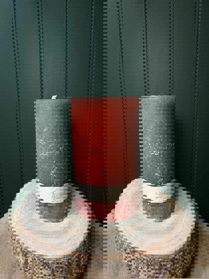 Brown Pillar Candle 9cm x 15cm