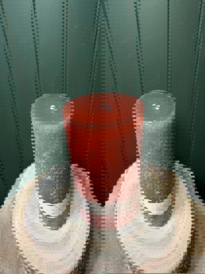 Brown Pillar Candle 9cm x 15cm