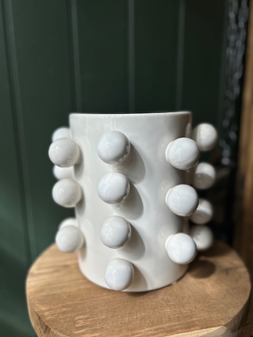 White Bobble Vase