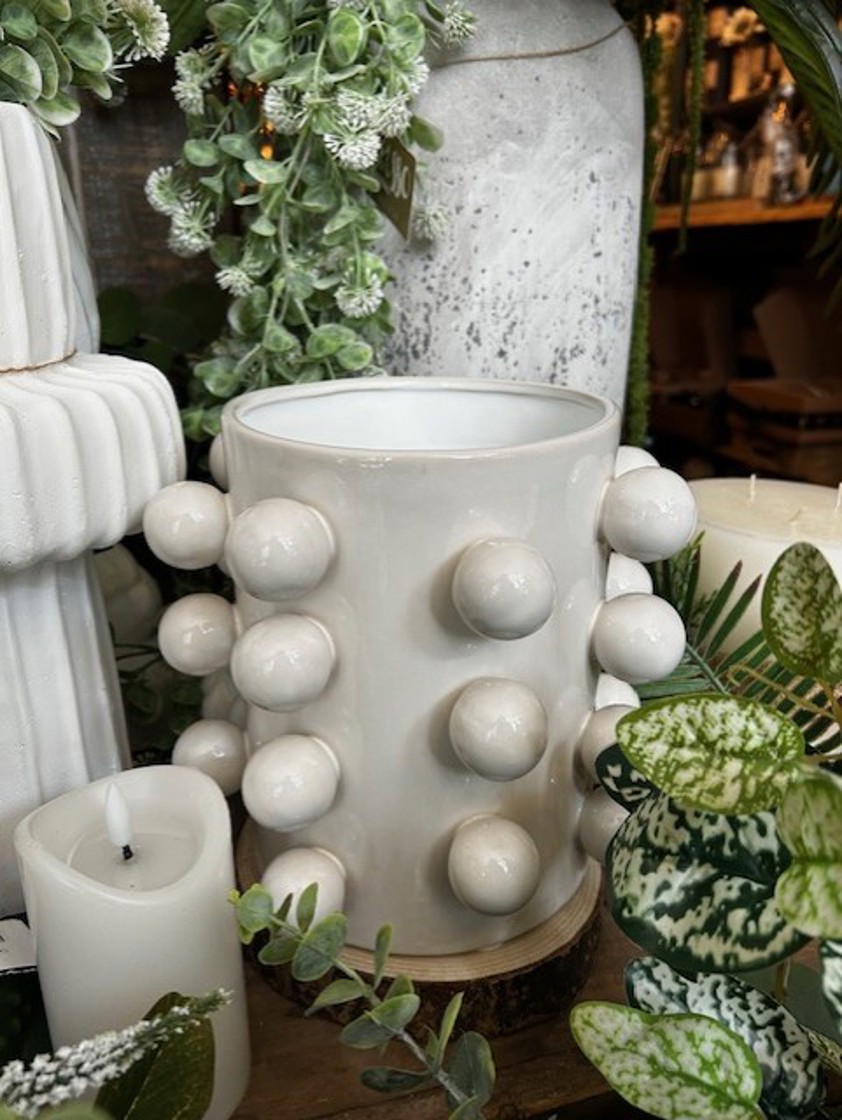 White Bobble Vase